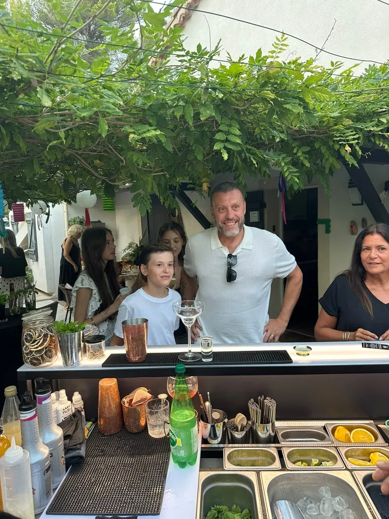 Xavier et sa famille à La Ciotat