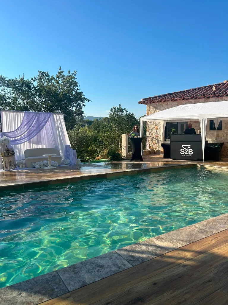 Installation du bar de mariage à Méounes